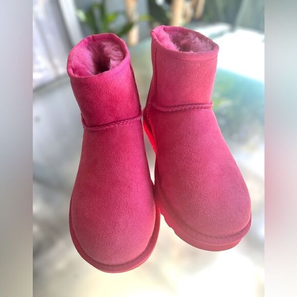 UGG Classic Mini II Pink Winter Boot Size 6 - Picture 11 of 14